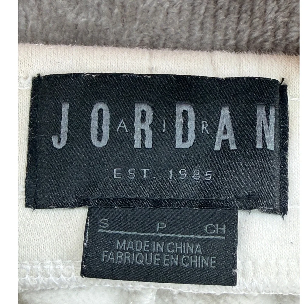 Jordan Air Mens Fleece Joggers White Grey Tiger Camo AV2316-100 Size S